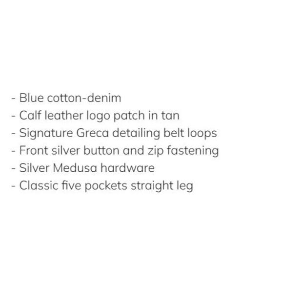 NWT Versace Men’s Size 35 Greca Jeans Blue Stone Wash Straight Leg $850 - Picture 12 of 12